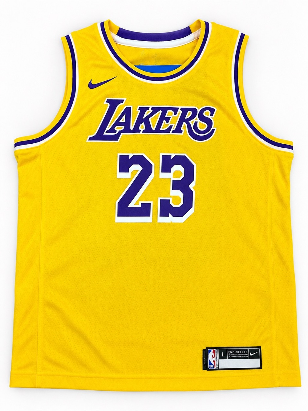 Nike LeBron James #23 Los Angeles Lakers NBA Swingman Jersey Men’s Large